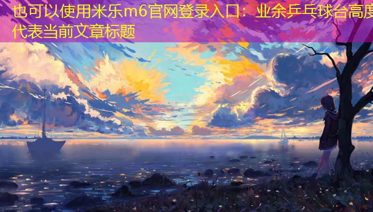米乐m6官网登录入口：业余乒乓球台高度